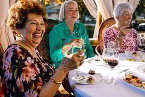 wine party at Kendall House