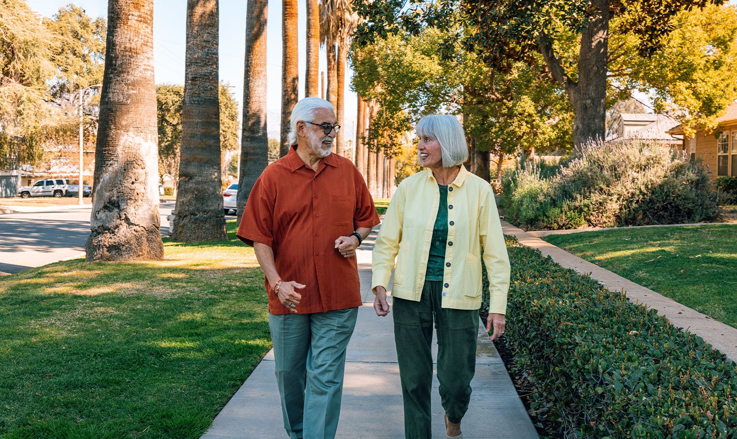 Couple walking