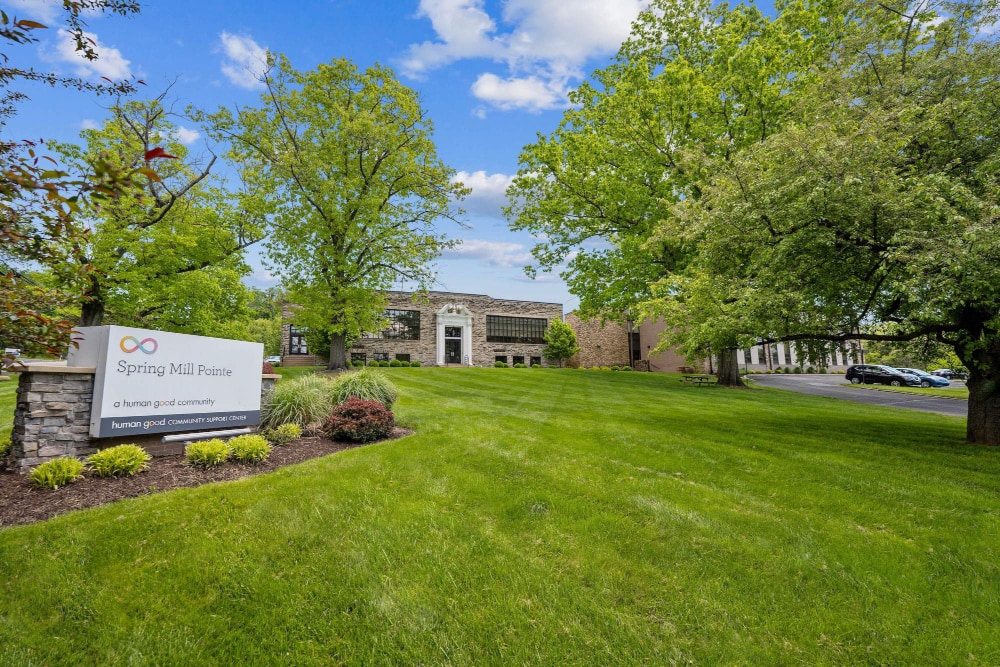 exterior image of the Spring Mill Pointe building